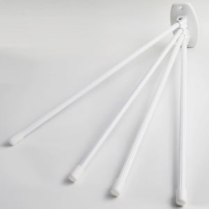 Сушилник за баня въртящ 2-раменен бял