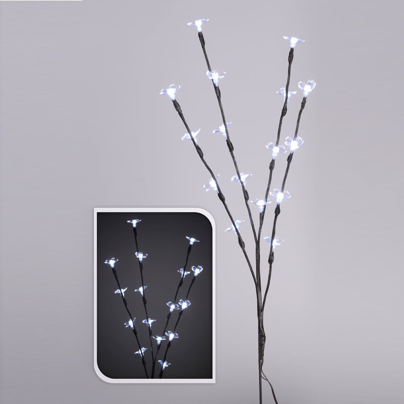 Светещи клонки 76см 16 LED лампички бели